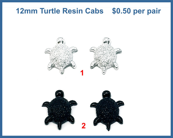 12mm Turtle Resin Cabs