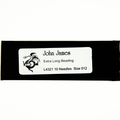 John James 3 inch size 12 beading needles in a black and white card package