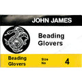 John James beading glovers needle package, size 4, with a black and yellow label
