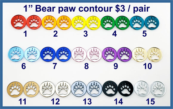 Coloured Mirror Bear Paw