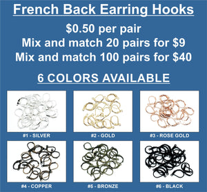 French Back Earring Hooks