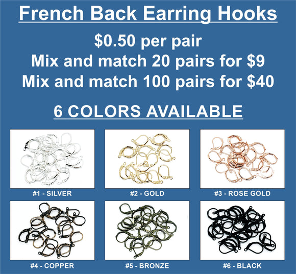 French Back Earring Hooks – The Busy Beaver