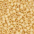 Close-up of Miyuki Delica 11/0 cylinder beads in an ivory pear shade