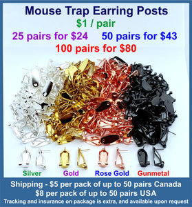Mouse Trap Earring Posts