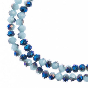 #21 - Opaque Light Blue w Half Blue Iris