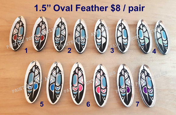 1.5'' Oval Coastal Feather