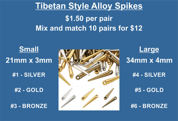 Tibetan Style Alloy Spikes