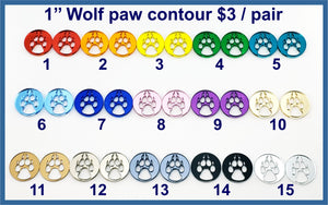 Coloured Mirror Wolf Paw